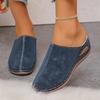 Women Slippers Summer Fashion Slippers Closed Toe Platform Sandals Vintage Designer Slides Women 2026 New Wedge Shoes Ladies