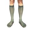 Chaussettes Homme Ultra-Fines Business Rayées Transparentes Sous le Genou Nylon Respirant Habillage Chaussettes Soie Glacée Affaires Formel