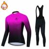 2026 Winter Fleece Warm Cycling Suit, Cycling Suit Fleece Winter Long-sleeved Cycling Suit Tour De France Team Version Cycling Suit Cover