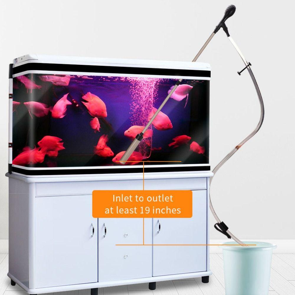 Semi-automatic Water Change Pump Handheld Siphon Gravel Cleaner Sand Washing Pump  Aquarium