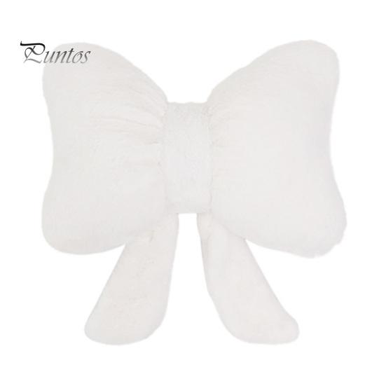 

Подушка-бант, мягкая на ощупь, плюшевая, однотонная, в форме банта, для спальни, гостиной, автомобиля, общежития, офиса, декоративная подушка для сна белый