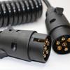 2.4m 7 Pin Truck Trailer Light Board Extension Cable Wire Splices Circuit Socket