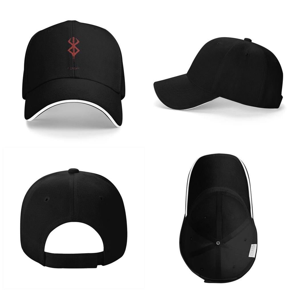 Unisex Baseball Hats Japanese Anime Berserk Logo Outdoor Streetwear Summer Sports Baseball Caps Hip Hop Cap Casquette Hats