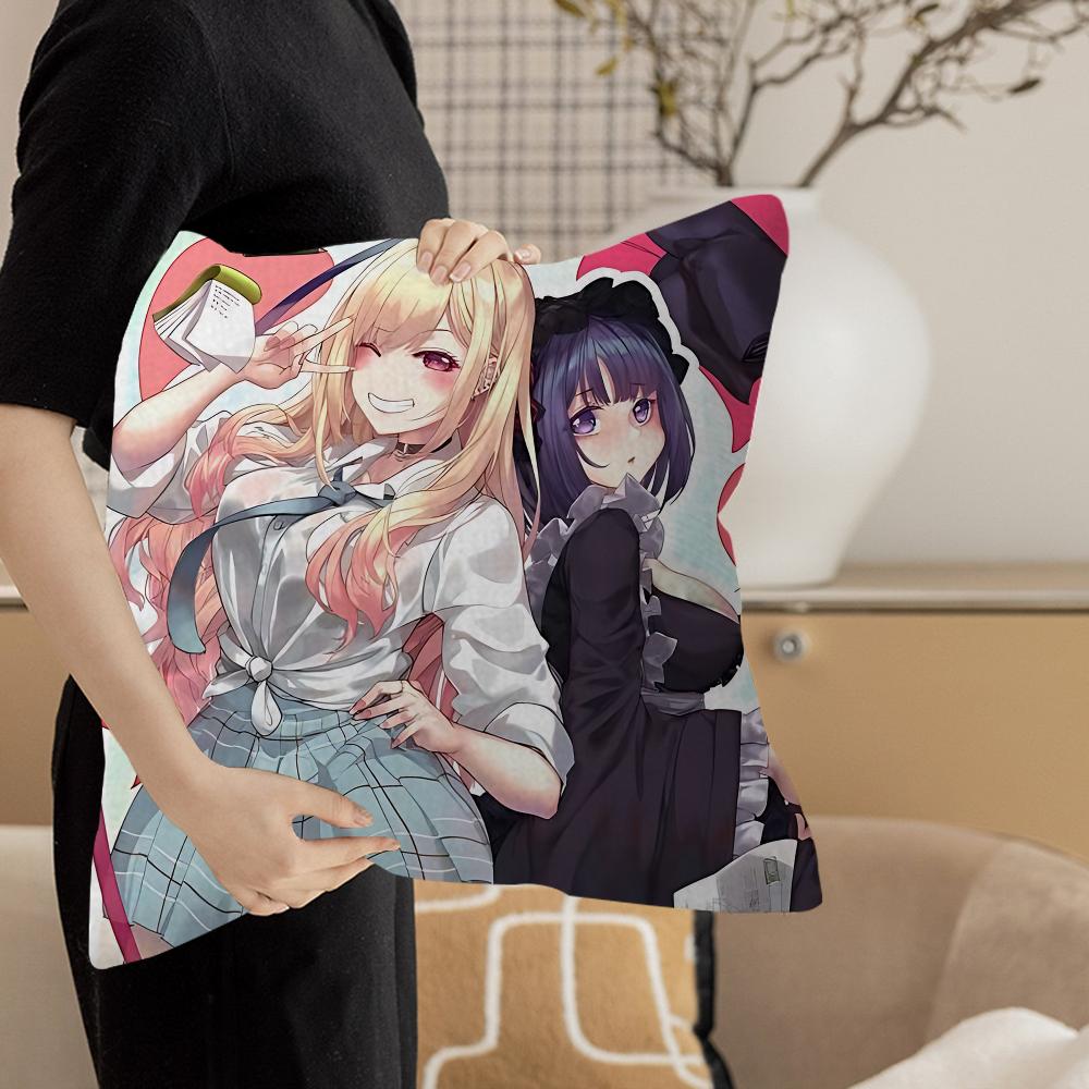 My Dress Up Darling Anime Pillowcase Toon Gift Cushion Cover Bedroom Home Sofa Chair Seat Decor Pillow Case
