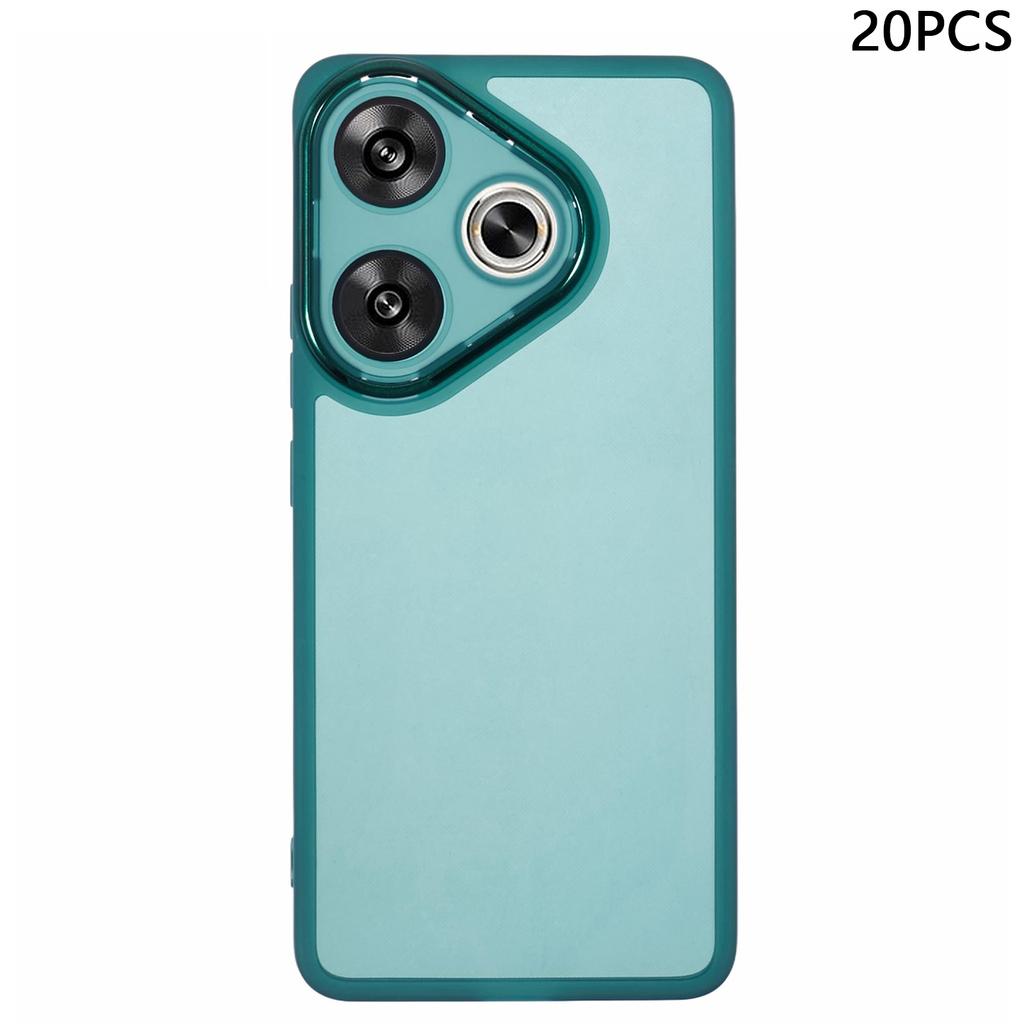 Bulk Purchasing 20Pcs TPU Case for Xiaomi Redmi Turbo 3 5G/Poco F6 5G Electroplated Camera Frame Phone Cover Precise Cutouts