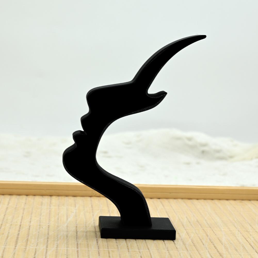 

1pcs Unique Curved Eyeglass Holder Stand Secure & Artistic Storage Solution Elevate Desk or Nightstand Decor Practical Minimalis чорний