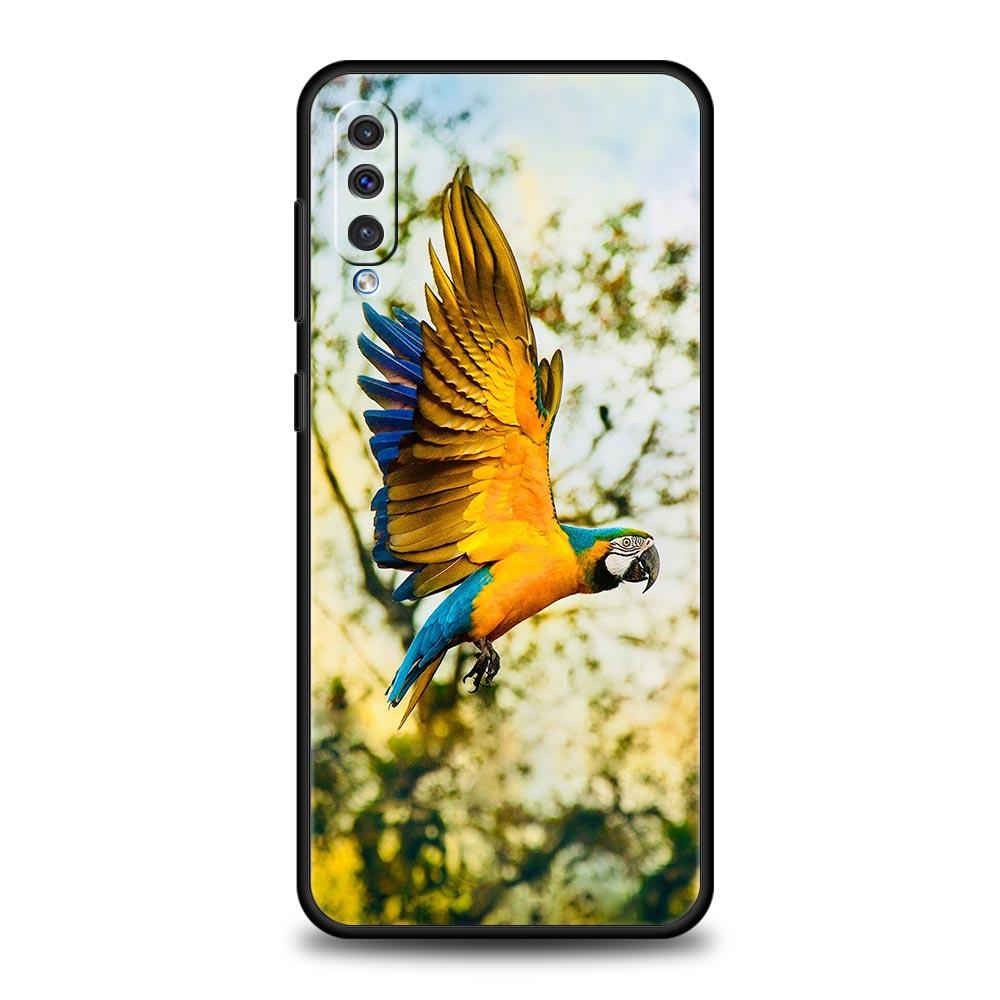 Parrot Bird Phone Case For Samsung Galaxy A56 A36 A26 A34 A17 A16 A06 A14 A12 A54 A72 A70 A30 A24 A22 A20e A52 A50 A40 A32 Cover