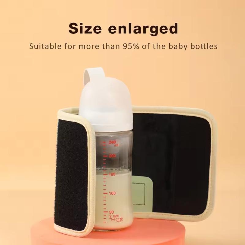 1/2pcs Portable milk bottle digital insulation cover, temperature adjustable,used for hot drinks,office heating,uterine warmth