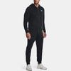 Under Armour Solid Logo Print Full Zip Hoodie Men Hoodie Black 1373881-001