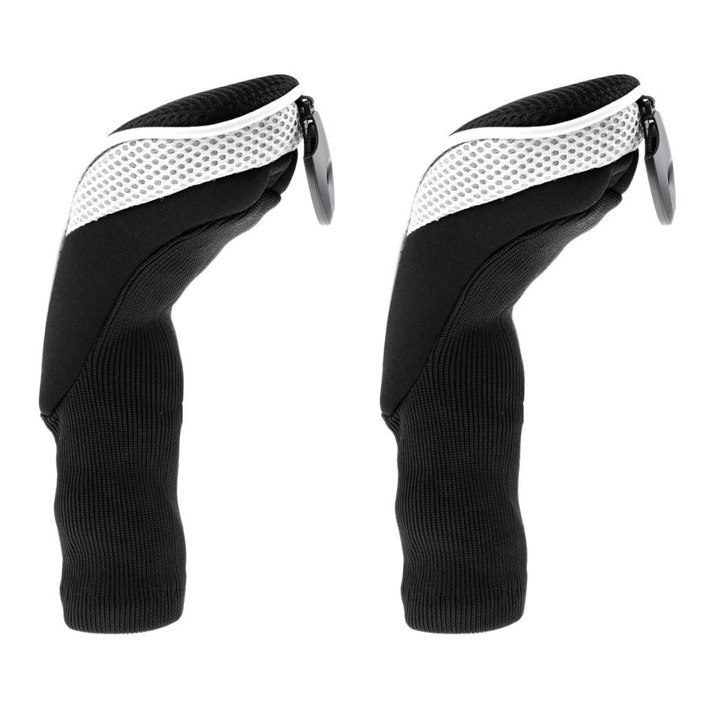 2 Pieces Long Neck Golf Hybrid Club Interchangeable Number Tags for Men Women Playing Outdoors