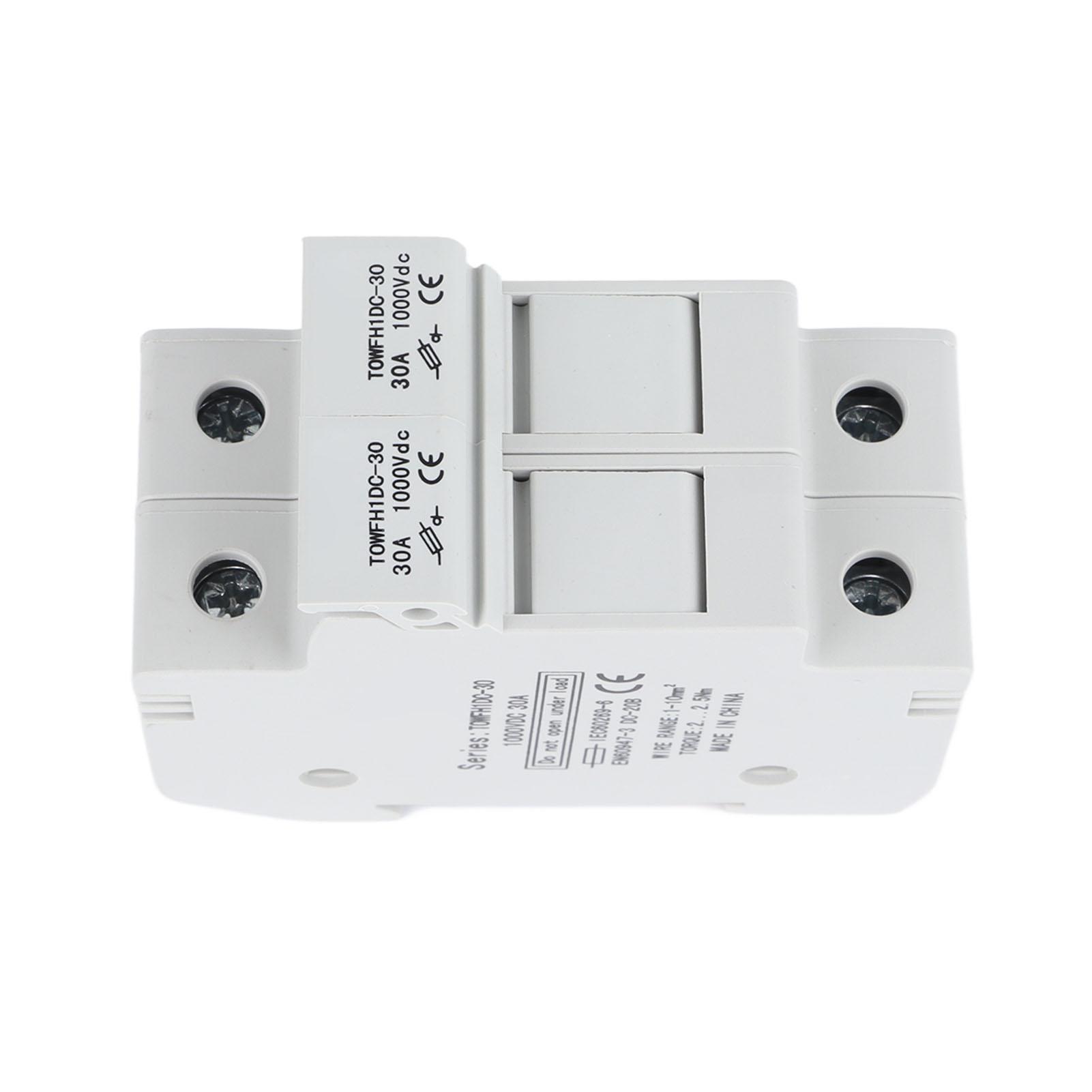 

1000VDC DC Circuit Breaker with 2 Fuse Effective Protection Circuit Breaker Fuse Set for Electrical Appliances 15A