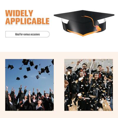36Pcs Paper Graduation Hats DIY Craft Caps Graduation Party Favor Bulk Supply Decor Grad Hats Hat Party Cap DIY
