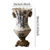 -Flower Vase, Desk Ornament, European Vintage Style, Decorative Table Decoration for