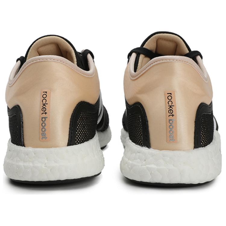 Adidas Rocket Boost Comfortable Fabric Non-Slip Lightweight Low-Top Marathon Running Shoes Women sneaker Black Pink EH0705