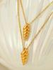 1 Pc Minimalist Stainless Steel 18K Gold Plated Seashell Pendant Necklace, Suitable For Daily And Beach Outfits