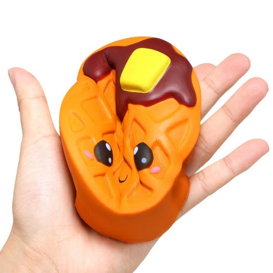 Squishy Chocolate Cake Waffle Scented Slow Rising Kids Adult Stress Relief