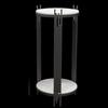 Modern Metal Flower Stand with Marble Top