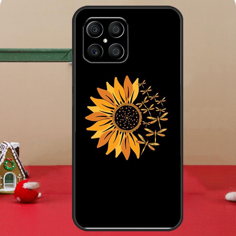 Beautiful Yellow Sunflower Case For Honor Magic 8 5 6 7 Lite Honor 400 Pro 200 70 90 X8c X8b X9a X9b X9c X9d Win Cover