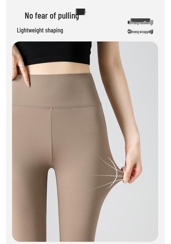 Women's High-Waist Tummy Control Shark Pants - Comfortable, Versatile, Hip-Lifting, Three-Quarter Base Layer for Summer 2026