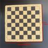 Big Vintage Chess 3D Qing Army Pieces Leather Chessboard Gypsum + Resin Pieces Game Box 40*19Cm/15.7*7.5 Inch