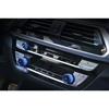 Fit For BMW 7 Series 2016-2019 Blue Aluminum Middle Console Ac Knob Cover Trim