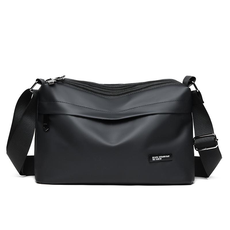 

Сумка через плечо мужская водонепроницаемая сумка через плечо маленькая квадратная сумка с несколькими карманами Large чёрный