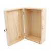 Home Storage Box Natural Wooden with Lid Golden Lock Postcard Organizer Handmade Craft Jewelry Case Wooden Box Casket
