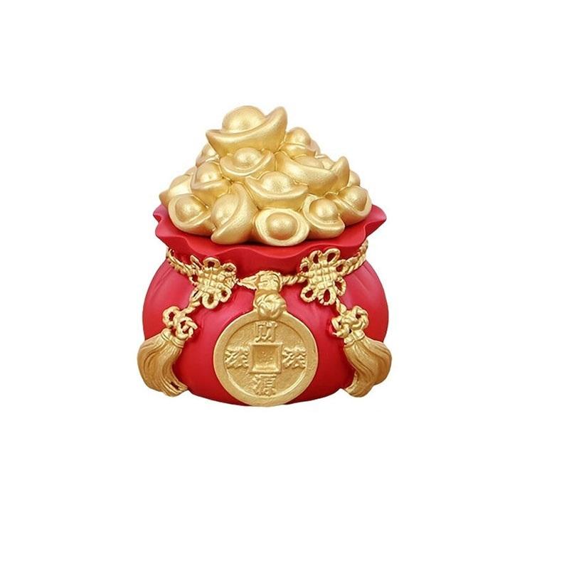 

Jubao bag ornaments living room wine cabinet table decorations car center console car interior office table decorations.