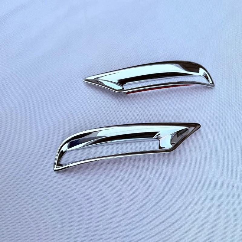 For Lexus TX TX350 2024 2025 ABS Chrome Front Rear Fog Light Foglamp Cover Exterior Bumper Lamp Trim Molding Garnish Frame