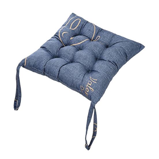 Breathable Seat Pad for All Seasons Square Chair Cushion with Ties, Ultra Soft Pad, Animal Flower Decorative Kitchen Pattern, 15.75" X Dining