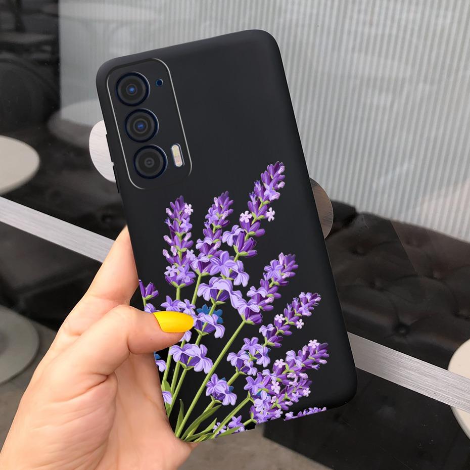 Silicon Case For Motorola Edge (2021) / Edge 5G UW (2021) Fashion Sunflower Daisy Pattern Soft Phone Cases For Edge 2021 XT2141