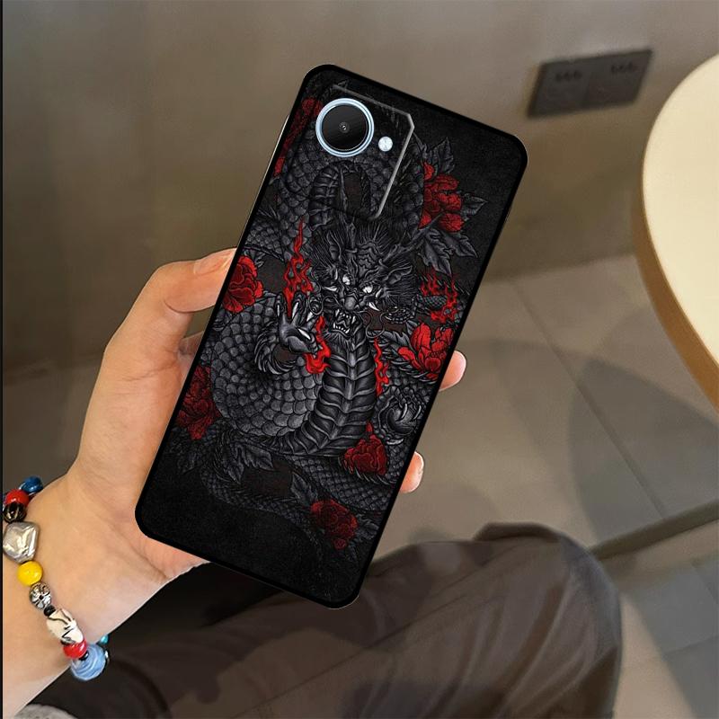 Japanisches Drachen Case Für Realme C65 C67 C61 C53 C55 C51 C25 C63 C71 C75 GT6 GT7 Pro 11 12 13 14 15 Pro Plus