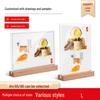 Acrylic & Wood Table Card Holder Set: A4, A5, A6 Menu & Price Display