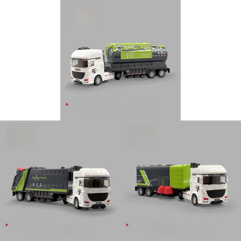 Large Inertia Sanitation Vehicle Toy For Kids With Durable Plastic Construction