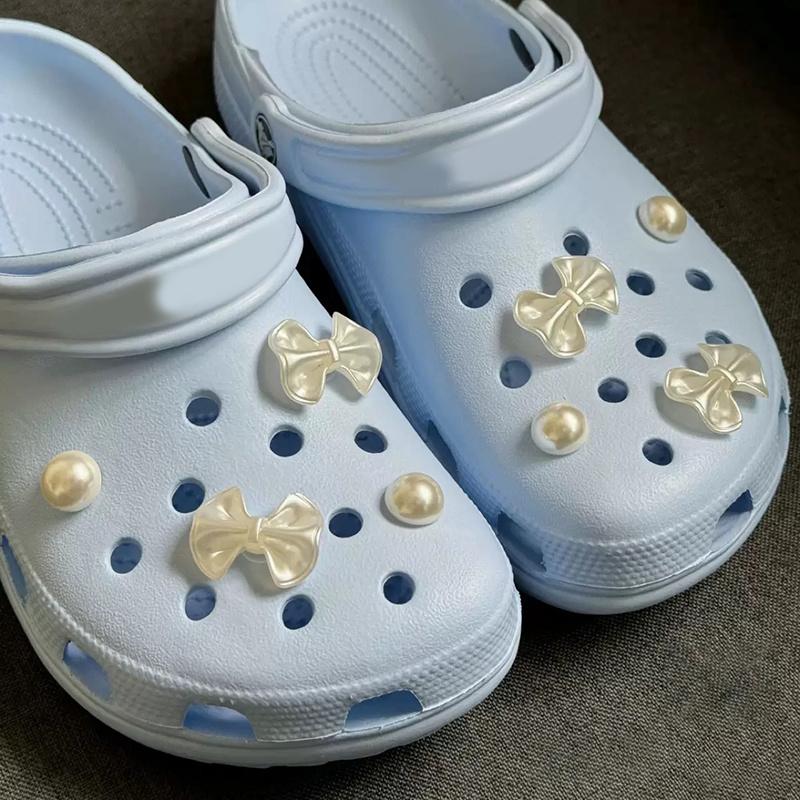 Charms de Chaussures Style Nœud DIY Pour Sabots Claquettes Sandales Chaussures de Jardin Décorations Ensemble de Charms Accessoires Cadeaux Enfants