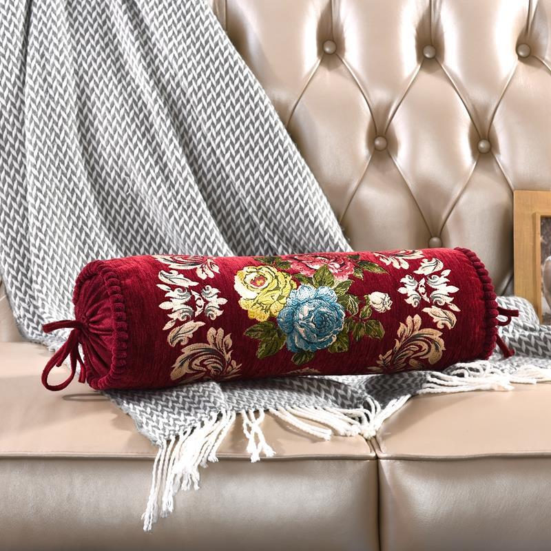 European Cylindrical Candy Pillowcases Adult Neck Support Pillow Covers Buckwheat Cushion Covers Orthopedic Cervical Pillowcase