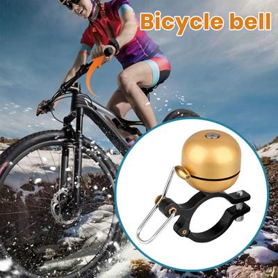 Bike Bell Bicycle Safety Alarm Bell Alloy Body Retro Brass Loud Crisp Sound Road Mountain Bike Accessory Bicycle Horn Adults Kids Boy Bell