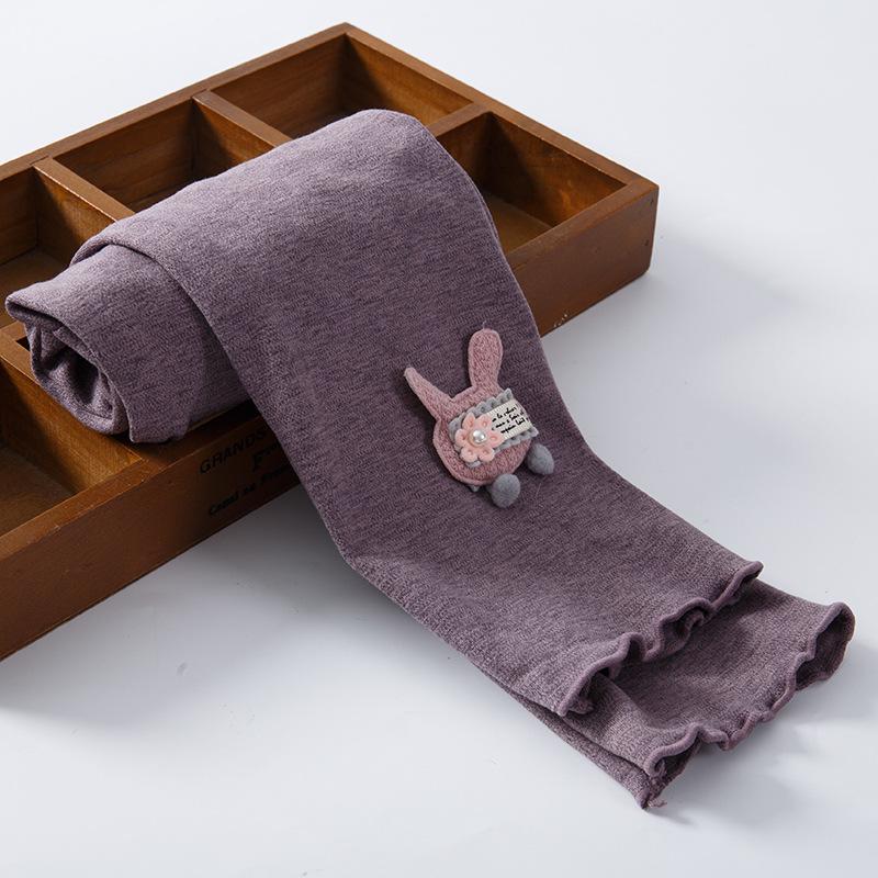 

Тонкие теплые леггинсы из двухстороннего бархата с начесом для девочек на осень/зиму 100cm