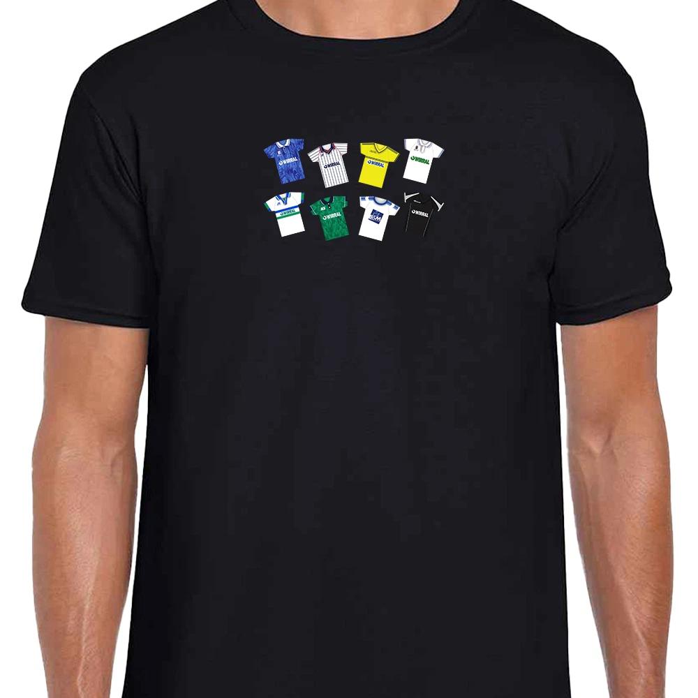 Tranmere Rovers Retro Kits Black T-Shirt Adult tshirt Great Fans Gift XXXL