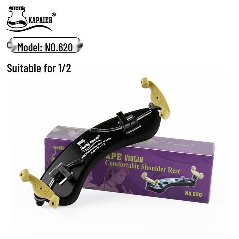 KPE Adjustable Violin Shoulder Rest with Thick Sponge Pad for 1/2, 1/4, 3/4, 4/4 Violins