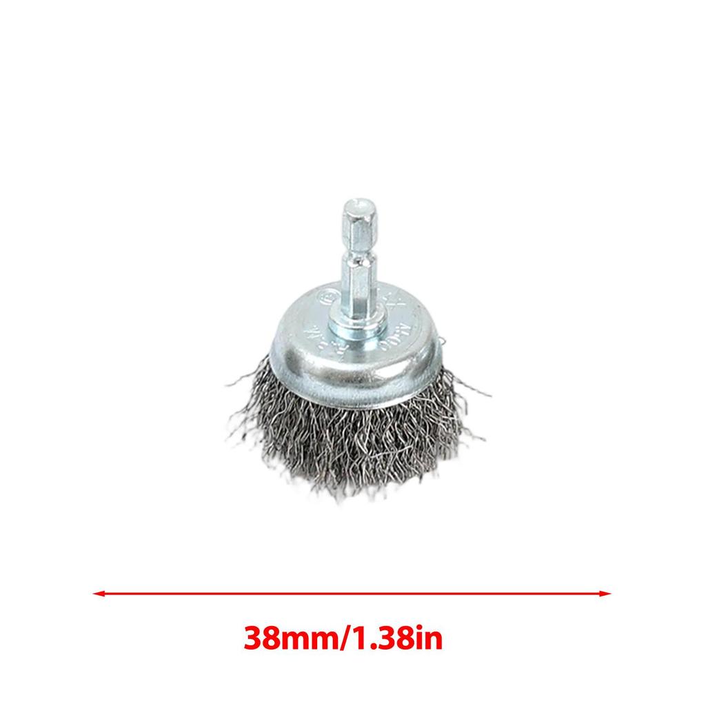 10styles Steel Wire Brush Wheel Cup Brush Metal Polishing Rotary Cleaning Rust Corrosion Rust Removal Edge Grinding Deburring