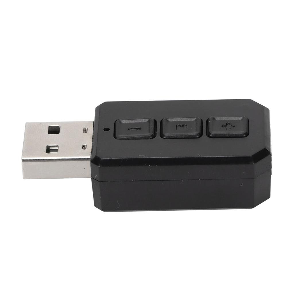 BT 5.0 Transmitter Receiver Hands Free Call 2 in 1 USB BT Adapter for Car Mobile Phones TVs