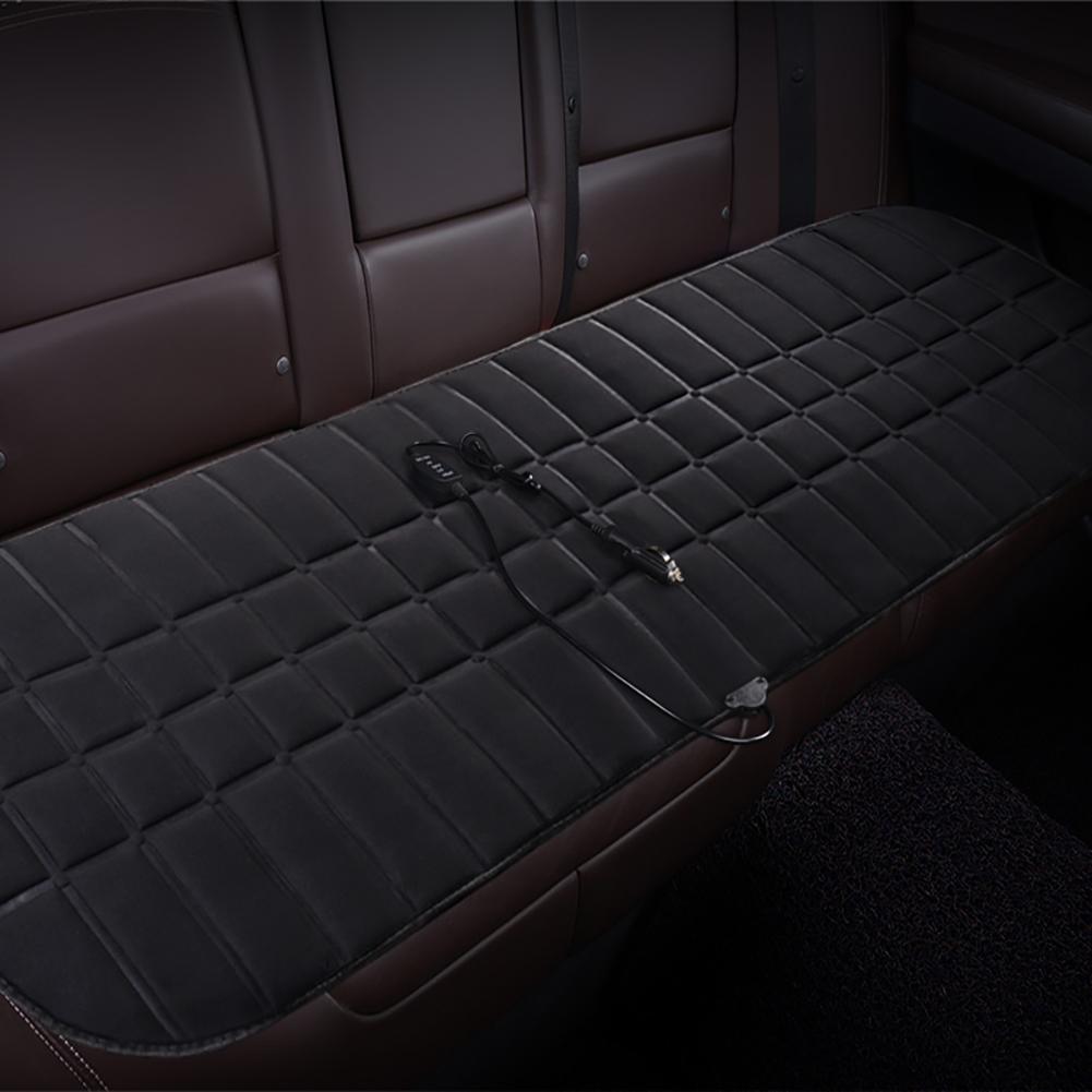 12V Front Rear Seat Pad Chair Cushion Electric Heating Protector Pad 5V USB Heated Car Seat Cover Protector