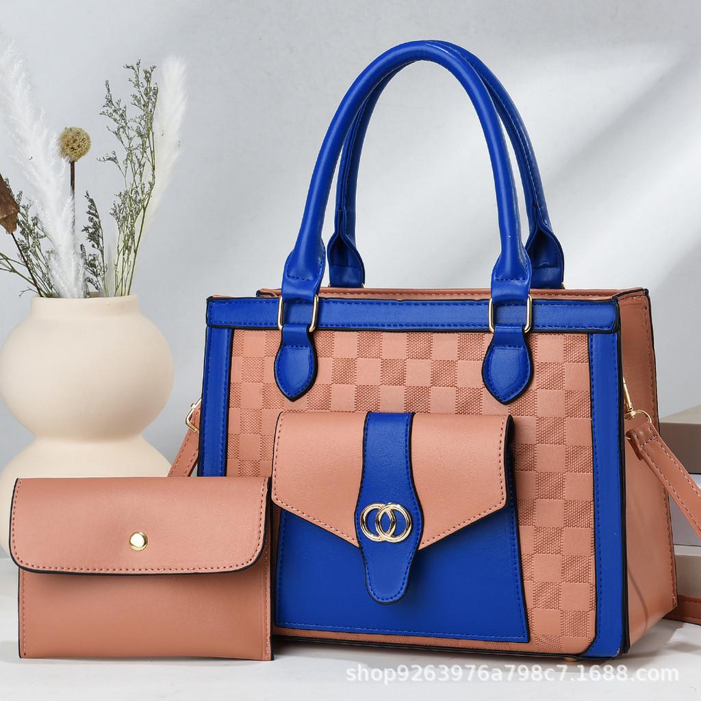 

Stylish Large Capacity Womens Two Piece Set Handbag And Crossbody Bag In Colorful Designs рожевий