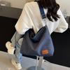 Crossbody bag women's large capacity versatile fashion niche design casual student commuter tote bag shoulder canvas bag