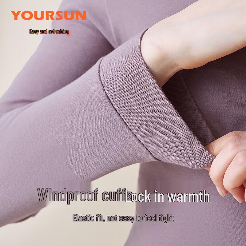 Yiershuang Women's 5A Antibacterial Pure Cotton Thermal Underwear Top