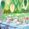 9PC/Set Mixed Color Boho Leaf Design Classroom Classroom Decorations Elegant Hanging Folding Leaves For Party 2 Colors