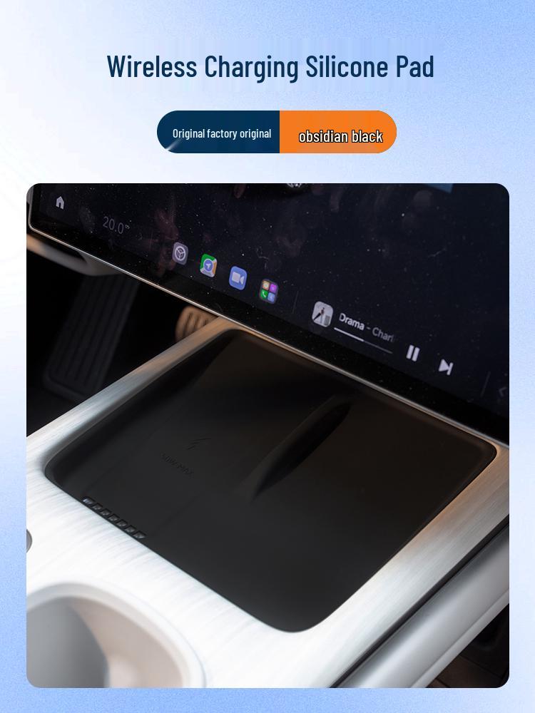 Silicone Cup Mat for Xiaomi SU7 Wireless Charging Console – Complete Car Interior Accessory Set