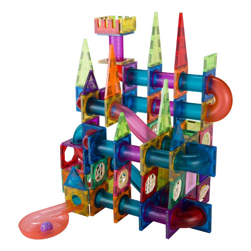 Magnetic Window Tiles: Colorful Building Blocks for Children