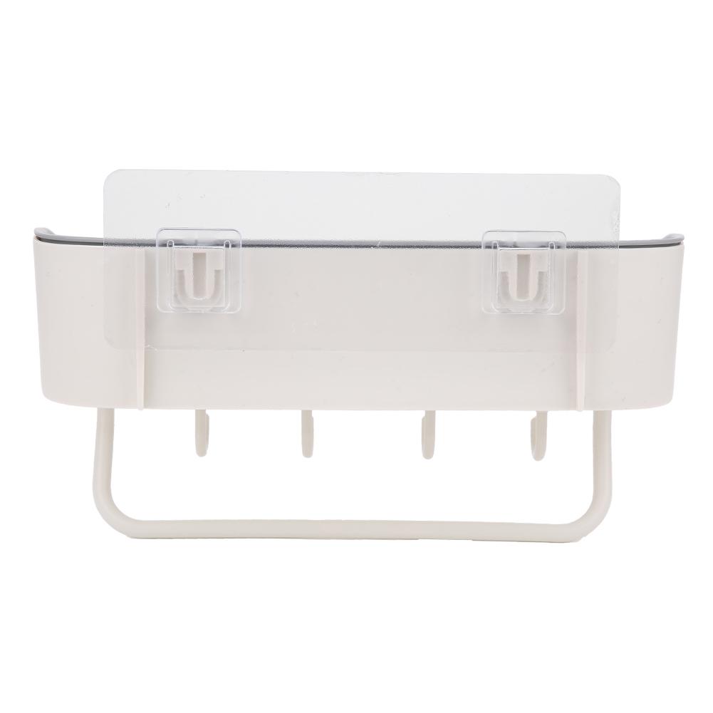 Punch   WallMounted Bathroom Shelf Shampoo Body Wash Storage Rack   Accessories(Beige )